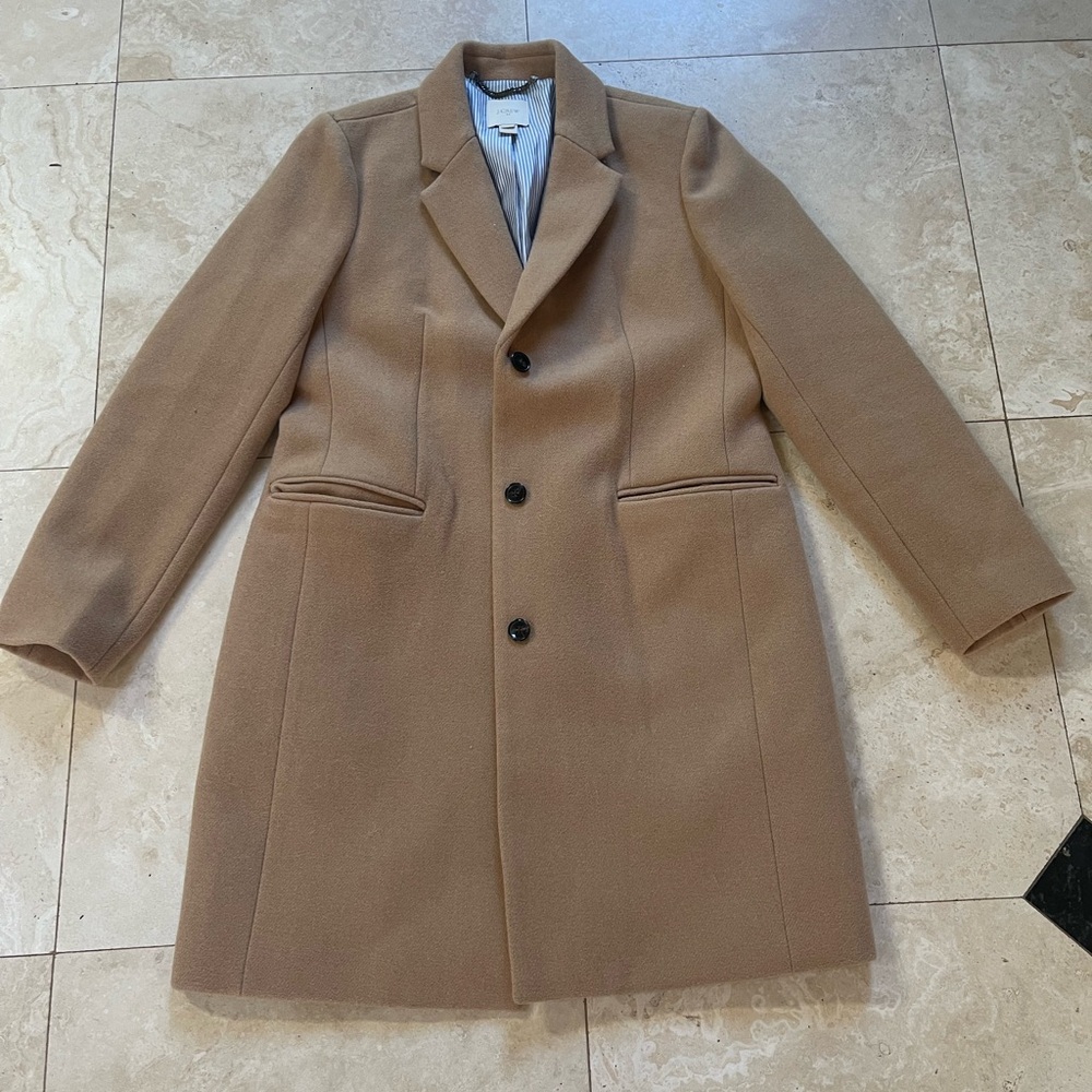 J. Crew Tan Pea Coat